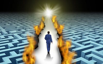 Illustrative image of a person forging a path ahead with innovation (wildpixel; iStock by Getty Images)