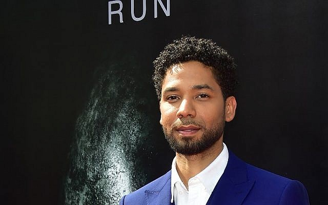 Actor Jussie Smollett arrives on the red carpet ahead of Sir Ridley Scott's Hand and Footprint ceremony in front of the TCL Chinese Theater in Hollywood, California, May 17, 2017. (Frederic J. Brown/AFP)