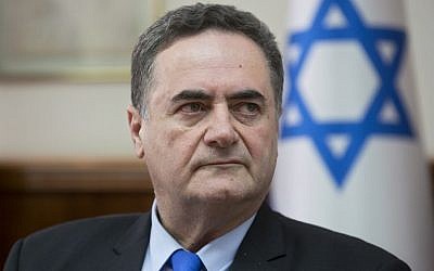Transportation Minister Israel Katz. (Sebastian Scheiner/Pool/AFP)