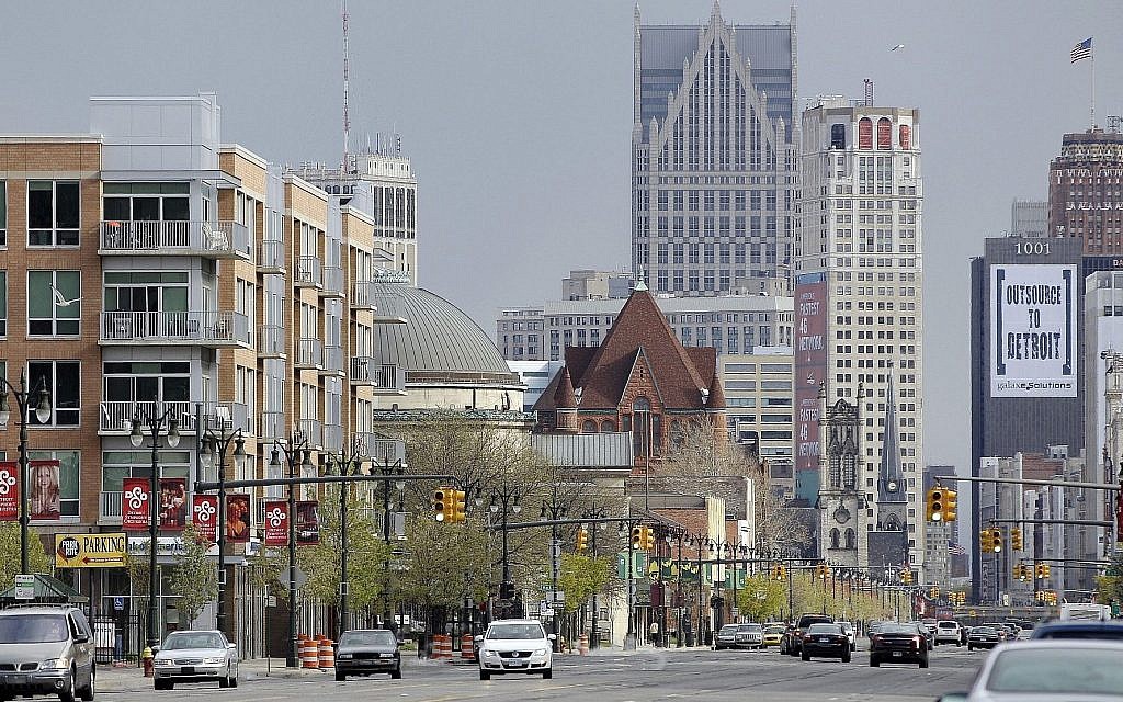 Illustrative: A view of midtown Detroit, April 10, 2012. (AP Photo/Carlos Osorio)