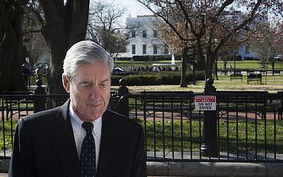 Special Counsel Robert Mueller walks past the White House, after attending services at St. John’s Episcopal Church, in Washington, DC, on March 24, 2019. (Cliff Owen/AP)