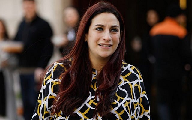 Then-independent MP Luciana Berger leaves Milbank Studios near Parliament in London on February 21, 2019. (Tolga Akmen/AFP)