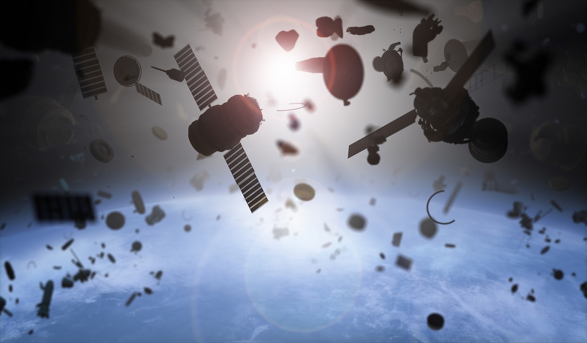 Illustration of space junk. (Petrovich9/iStock by Getty Images)