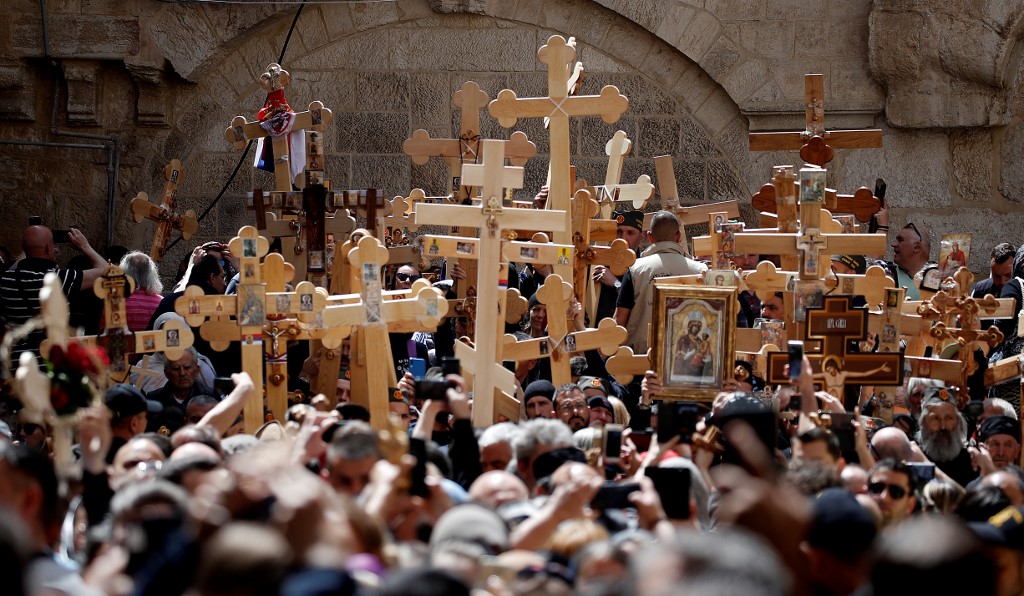 A week after Western brethren, Orthodox Christians mark Good Friday in  Jerusalem | The Times of Israel
