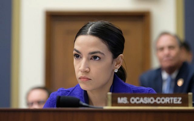 Rep. Alexandria Ocasio-Cortez (D-NY) listens during a House Financial Services Committee hearing on April 10, 2019 in Washington, DC. (Alex Wroblewski/Getty Images/AFP)