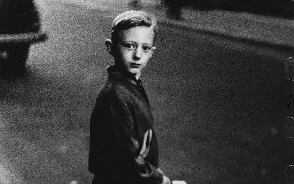 Detail from a boy stepping off the curb, by photographer Diane Arbus. (Diane Arbus exhibition, London)