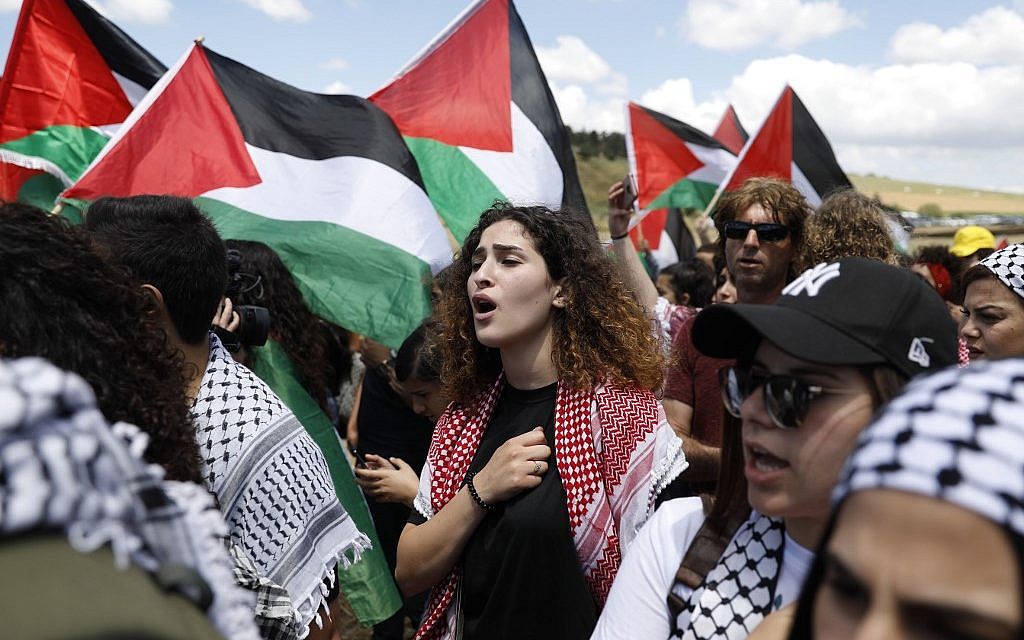 Thousands of Israeli Arabs mark Palestinian 'catastrophe' of '48 in annual march | The Times of Israel