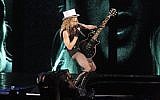 Illustrative: US pop singer Madonna performs during a concert in Tel Aviv, September 1, 2009. (Amir Meiri/Flash90)