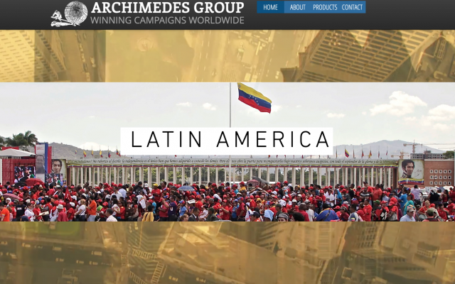 The Archimedes Group website's homepage, prior to May 16