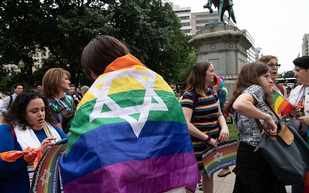 Despite DC controversy, other Dyke Marches Jewish Pride flags