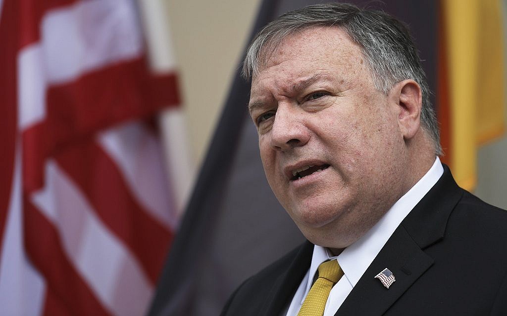Pompeo Us Will Push Back Against Corbyn Before He Makes Things Hard For Jews The Times Of 4273