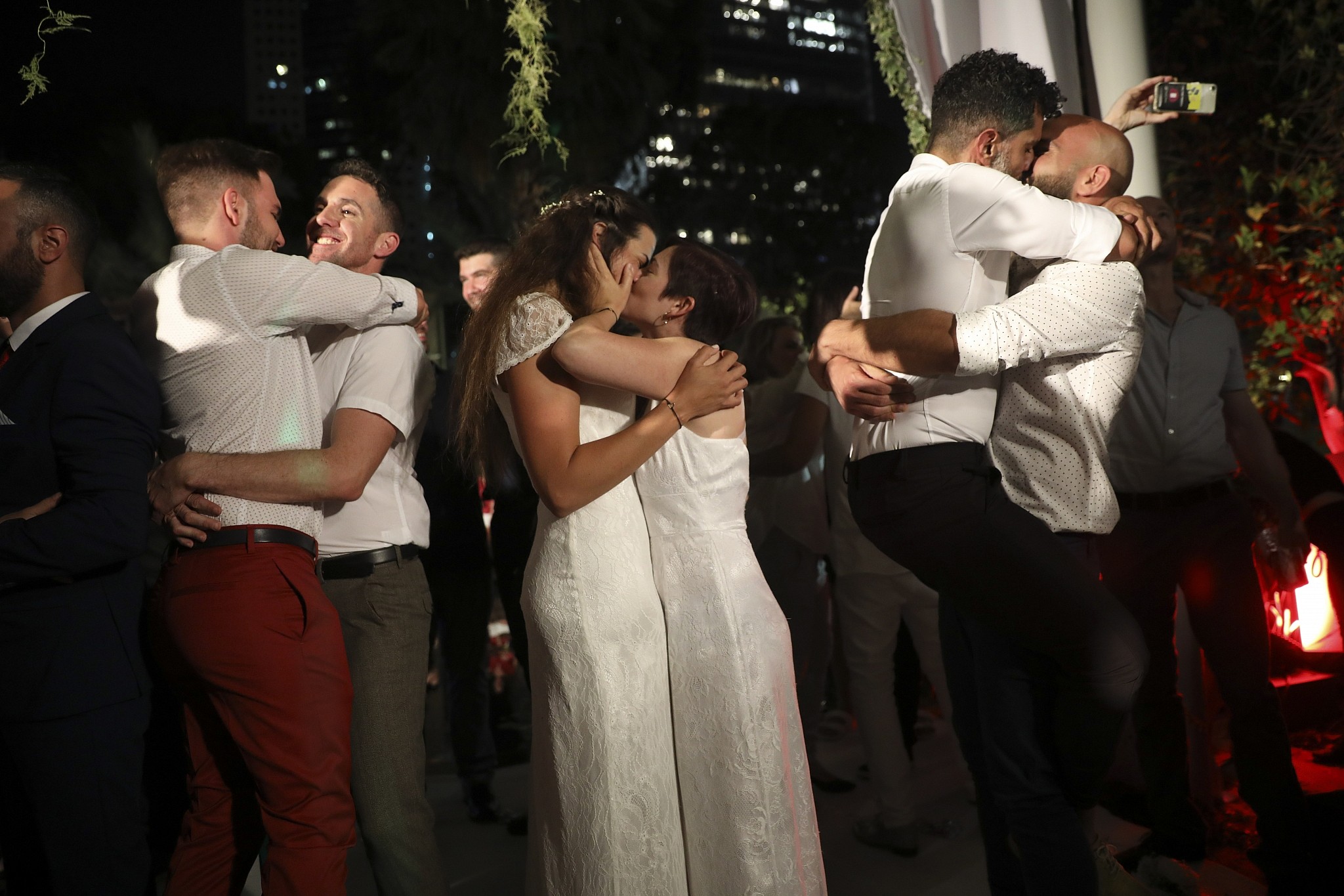 23 couples tie the knot at staged mass wedding to advocate for gay rights The Times of Israel picture picture