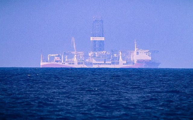 The drilling vessel Fatih deployed by Turkey to search for gas and oil in waters considered part of the EU state's exclusive economic zone on June 24, 2019 (AFP)