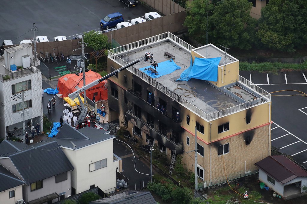 Dozens killed after man shouting 'drop dead' sets blaze at Japan anime  studio | The Times of Israel