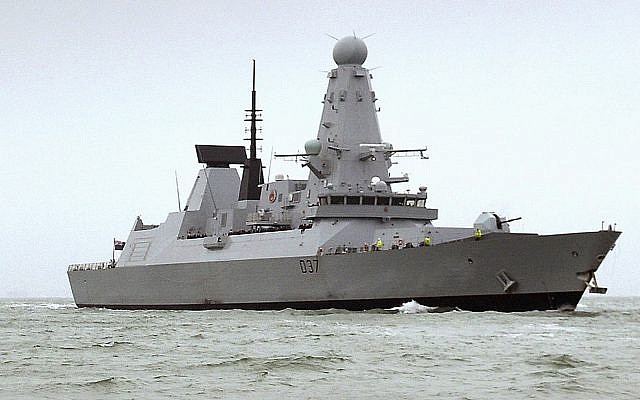 A file photo of the HMS Duncan, a Type 45 Destroyer, which will relieve HMS Montrose in the Persian Gulf as Iran threatens to disrupt shipping (Ben Sutton/UK Ministry of Defence via AP)