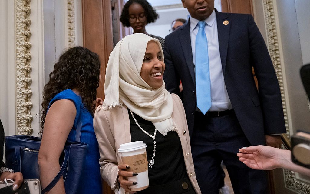 Rep. Ilhan Omar, D-Minn. at the Capitol in Washington, July 18, 2019. (AP Photo/J. Scott Applewhite)
