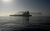 The Iranian supertanker Grace 1 is seen off the coast of Gibraltar on August 15, 2019. (Jorge Guerrero/AFP)