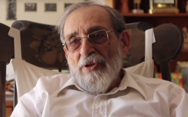 Rabbi Reuven Hammer. (YouTube screenshot)