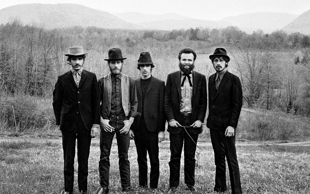 The Band, with Robbie Robertson at right. (Elliott Landy)