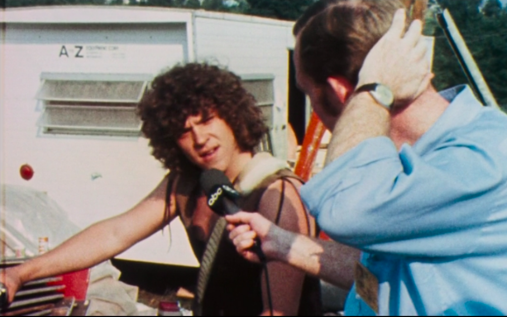 The 'face' of Woodstock, Jewish promoter Michael Lang. (Screenshot)
