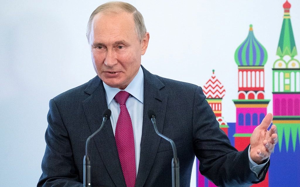 Putin says he considers Israel a Russian-speaking country