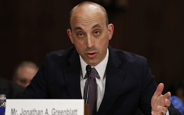Jonathan Greenblatt, CEO and National Director of the Anti-Defamation League, speaks on Capitol Hill in Washington, DC, on May 2, 2017. (Carolyn Kaster/AP)