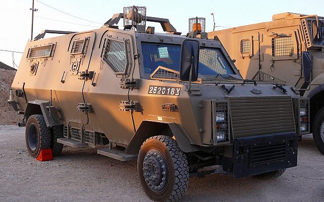 illustrative: An IDF Ze'ev armored vehicle (CC-BY SA MathKnight/Wikimedia Commons)