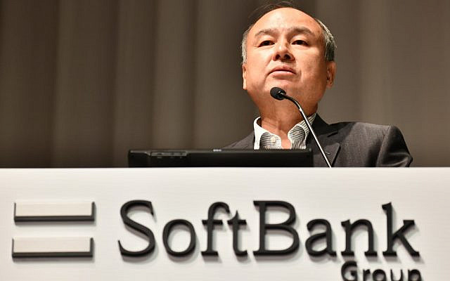 Softbank group CEO Masayoshi Son answers a question during a press conference announcing the company's financial results in Tokyo, August 7, 2019. (Toshifumi KITAMURA/AFP)