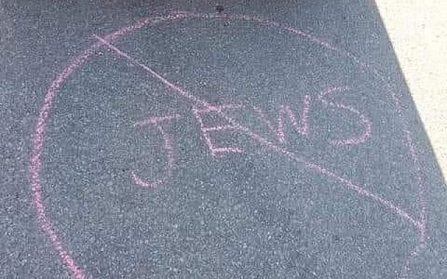 Anti-Semitic drawings found at Beth Jacob Synagogue in Hamilton, Ontaio in October 2019 (Beth Jacob Facebook)