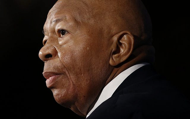 In this August 7, 2019, photo, US Rep. Elijah Cummings, a Maryland Democrat, speaks during a luncheon at the National Press Club in Washington. (AP Photo/Patrick Semansky)