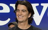 In this photo from January 16, 2018, Adam Neumann, co-founder and then-CEO of WeWork, attends the opening bell ceremony at Nasdaq, in New York. (AP Photo/Mark Lennihan, File)