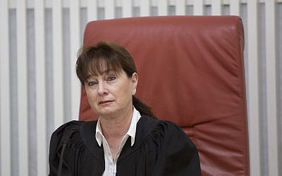 Supreme Court Justice Anat Baron (Noam Revkin Fenton/Flash90)