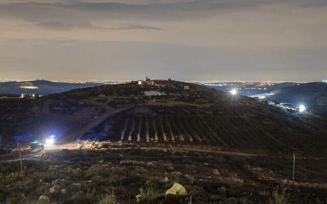 View of the Kumi Ori outpost near the settlement of Yitzhar in the West Bank, October 24, 2019. (Sraya Diamant/Flash90)