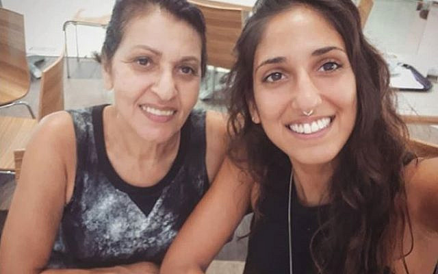 Naama Issachar and her mom Yaffa in a post to Issachar's Instagram page in July 2018.