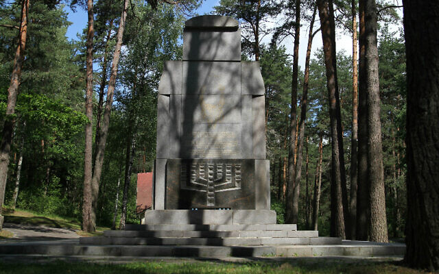 The Holocaust memorial in the Ponar Forest near Vilnius, Lithuania. (Photo/Ezra Wolfinger, Nova)