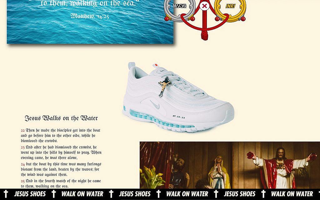 Jesus shoes' let wearers walk on water 