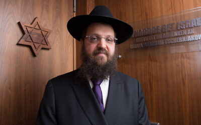 Rabbi Yehuda Teichtal in August 2019. (Photo Jorg Carstensen/picture alliance via Getty Images via JTA)