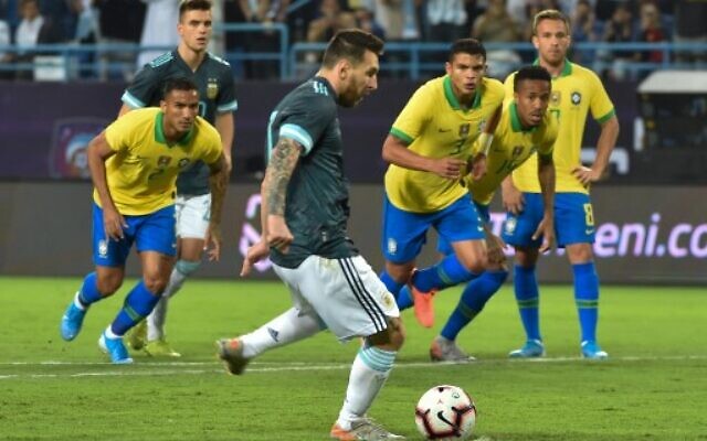 Messi And Argentina To Play Soccer Game In Israel After Gaza Fighting Subsides The Times Of Israel