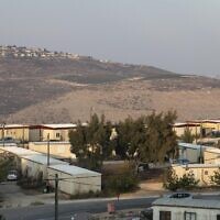 View of the settlement of Yitzhar, in the West Bank on October 31, 2019. (Sraya Diamant/Flash90)
