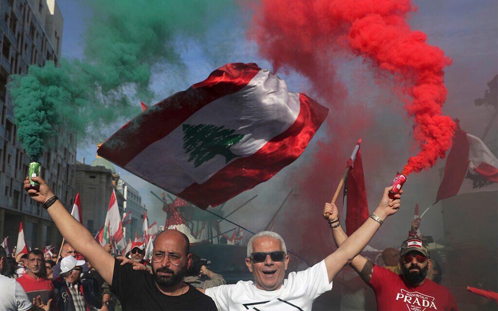 Diverse Lebanon protesters unite to celebrate 'real' independence day
