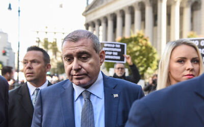 Lev Parnas arrives at a US federal court for an arraignment hearing on October 23, 2019 in New York City. (Photo by Stephanie Keith/Getty Images)