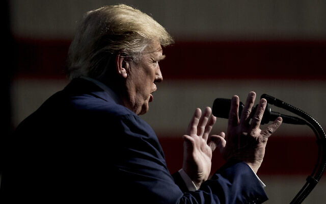 President Donald Trump speaks at the Turning Point USA Student Action Summit at the Palm Beach County Convention Center in West Palm Beach, Fla., Saturday, December 21, 2019. (AP Photo/Andrew Harnik)
