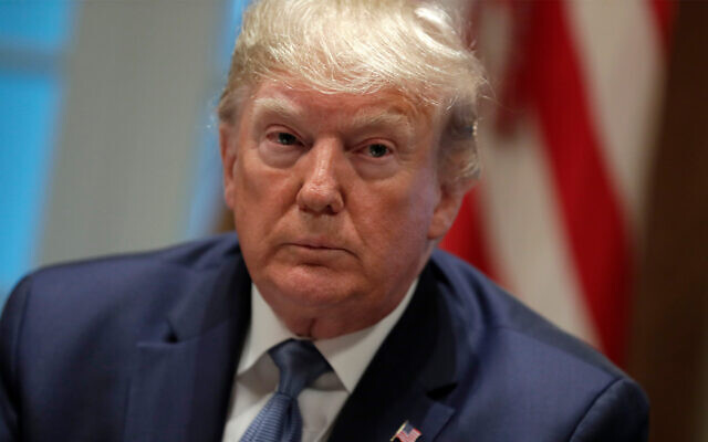 US President Donald Trump speaks during a roundtable on school choice in the Cabinet Room of the White House, December 9, 2019, in Washington. (AP Photo/ Evan Vucci)