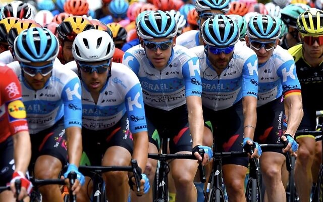 Israel Team Start-Up Nation racing in the 2020 Men's Tour Down Under, a road cycling stage race that took place between 21 and 26 January in and around Adelaide, South Australia (Bettini Photo)