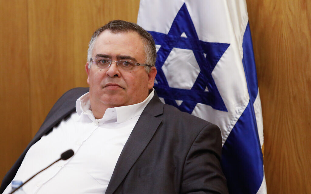 Likud MK David Bitan at the Knesset on January 15, 2020. (Olivier Fitoussil/Flash90)