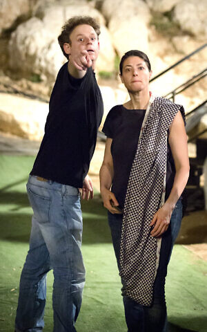 Lior Schleien (L) and Labor MK Merav Michaeli, on June 22, 2013. (Moshe Shai/Flash 90)