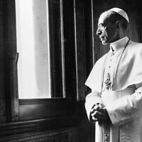 This photo taken in the 1950s provided by Italian news agency Ansa on February 23, 2020, shows Pope Pius XII in the Vatican. (STRINGER/ANSA/AFP)