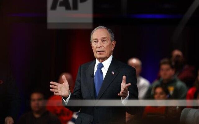 Democratic presidential candidate former New York City Mayor Mike Bloomberg speaks during a FOX News Channel Town Hall, co-moderated by FNC’s chief political anchor Bret Baier of Special Report and The Story anchor Martha MacCallum, at the Hylton Performing Arts Center in Manassas, Va., March 2, 2020. (AP Photo/Carolyn Kaster)