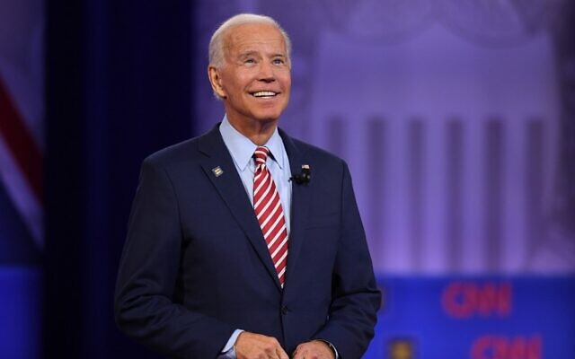 In this file photo Democratic presidential hopeful former US Vice President Joe Biden gestures as he speaks during a town hall at The Novo in Los Angeles on October 10, 2019 (Robyn Beck / AFP)
