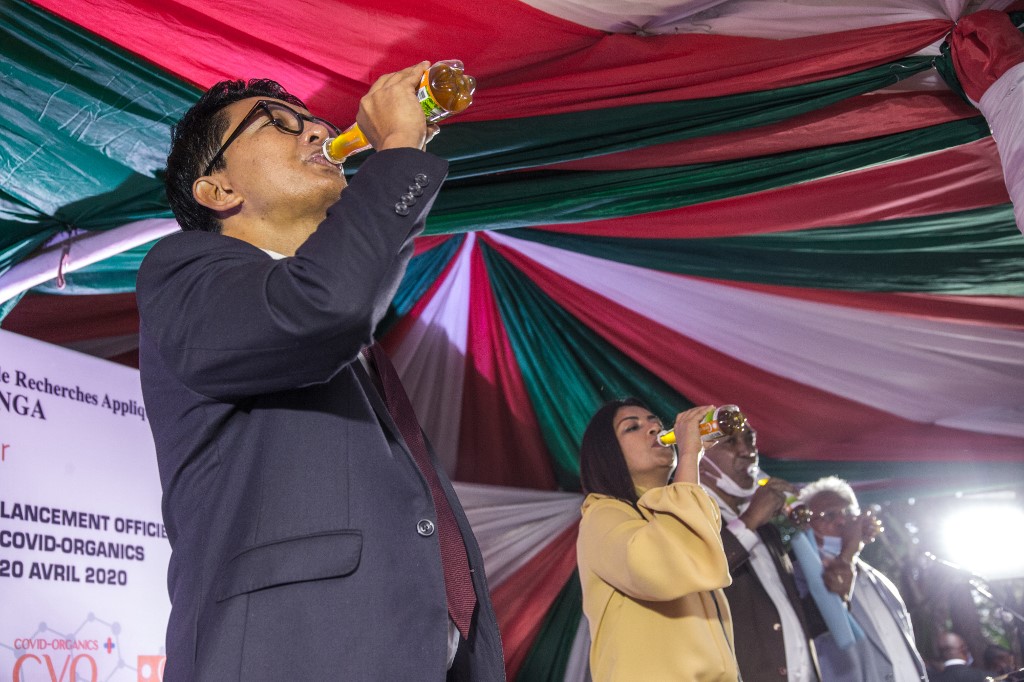 Madagascar president claims herbal tea remedy for coronavirus ...